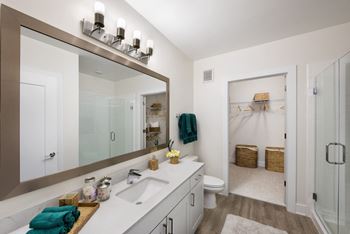 Upgraded bathrooms with designer finishes